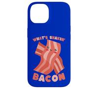 What's Shakin' Bacon Funny Pun Cartoon Food Case for iPhone 14