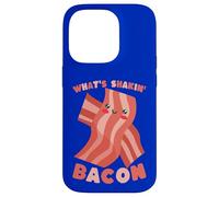 What's Shakin' Bacon Funny Pun Cartoon Food Case for iPhone 14 Pro