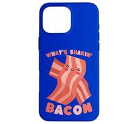 What's Shakin' Bacon Funny Pun Cartoon Food Case for iPhone 16 Pro Max