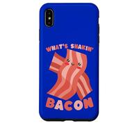 What's Shakin' Bacon Funny Pun Cartoon Food Case for iPhone XS Max