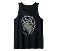 What's The Best that Could Happen Today Botanical Line Tank Top