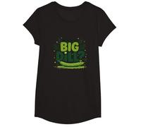 What's The Big Dill Funny Pickle Pun Foodie Humor T-Shirt, Girls, Black, Large