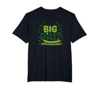 What's The Big Dill Funny Pickle Pun Foodie Humor T-Shirt, Men's Big and Tall, Black, 5X Tall