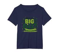 What's The Big Dill Funny Pickle Pun Foodie Humor T-Shirt, Women's Plus, Navy, 5X
