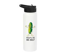 What's The Big Dill (Pun) Funny Graphic T-Shirt Stainless Steel Insulated Water Bottle
