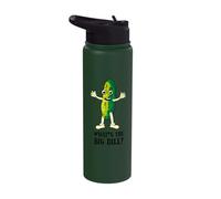 What's The Big Dill (Pun) Funny Graphic T-Shirt Stainless Steel Insulated Water Bottle
