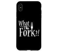 Whats The Fork Forks Kitchen Humor Sarcastic Cooking Quote Case for iPhone XS Max