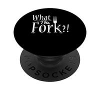 Whats The Fork Forks Kitchen Humor Sarcastic Cooking Quote PopSockets Adhesive PopGrip