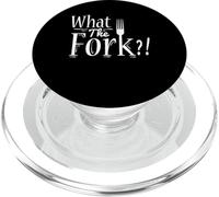 Whats The Fork Forks Kitchen Humor Sarcastic Cooking Quote PopSockets PopGrip for MagSafe