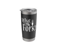 Whats The Fork Forks Kitchen Humor Sarcastic Cooking Quote Stainless Steel Insulated Tumbler
