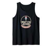 Whats The Scoop Gender Reveal Vintage Round Badge Tank Top