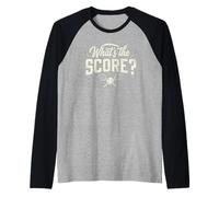 What's the Score Funny Tennis Player Fan Raglan Baseball Tee