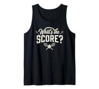 What's the Score Funny Tennis Player Fan Tank Top