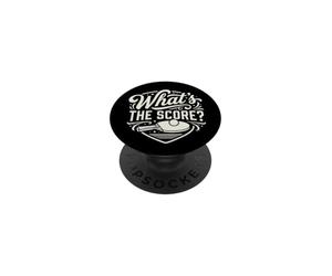 What's The Score Table Tennis Player funny humor PopSockets Adhesive PopGrip