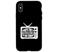 What's The TV Telling Us To Do Today - Media TV Internet Case for iPhone X/XS