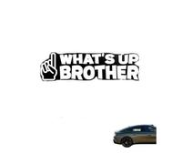 What's Up Brother Sticker, What's Up Brother Car Vinyl Decal, Funny Sketch Sticker Decal, Waterproof Bumper Stickers for Car Window Laptop (1Pcs)