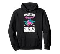 What's Up Flockers Let's Go To Santa Monica Flamingo Love Pullover Hoodie