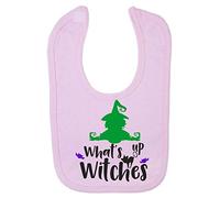 What's up Witches [HALLO19] Cotton Baby bib - Pastel Pink