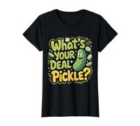 What's Your Deal, Pickle? |- Value Graphic T-Shirt, Women, Black, L