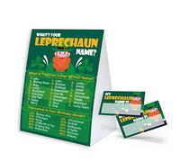 What's Your Leprechaun Name Game For St' Patricks Day Party Activities, St' Patricks Day Decorations, Name Tags, St Patricks Day Game for Adults and Kids Family Class Party Activity WYN008