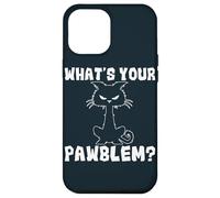 What's Your Pawblem Sarcastic Kitten Cats Funny Cat Case for iPhone 12 Pro Max