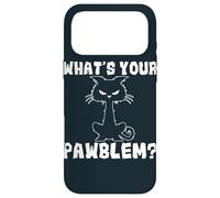 What's Your Pawblem Sarcastic Kitten Cats Funny Cat Case for iPhone 17 Pro Max
