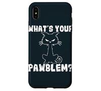 What's Your Pawblem Sarcastic Kitten Cats Funny Cat Case for iPhone XS Max