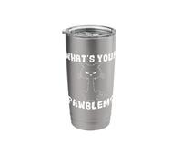 What's Your Pawblem Sarcastic Kitten Cats Funny Cat Stainless Steel Insulated Tumbler