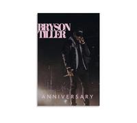 WHBAQ Bryson Tiller Poster Rapper Poster Canvas Durable Colourfast Wall Art Decorative Painting for Living Room Bedroom Home Decor 16x24inch(40x60cm) Unframe-style