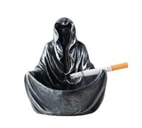 Whbbbj Creative Reaper Ashtray, Black Reaper Sitting Ash Tray, Halloween Mysterious Grim Reaper Ashtrays, Wizard Ashtray, Scary Ashtray, Spooky Gifts, Cigar Ashtray for Smokers, for Home Office Decor