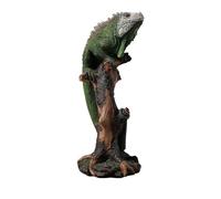 Whbbbj Realistic Iguana Statue, Resin Lizard Sculpture, Jungle Lizard Ornament, Creative Lizard Craft, Indoor Outdoor Decor, for Living Room Office Decoration, Animal Sculpture Gift for Lizard Lovers