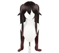 WHBHD 2021 Game Genshin Impact Hutao Anime Cosplay Hair Heat Resistant Synthetic Wigs Halloween 110CM Long Twin Pigtails