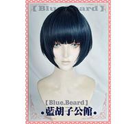 WHBHD Anime Coser wig Persona 5 Takemi Tae Short Mixed Color Wig Cosplay Hair Halloween P5 Blue Black