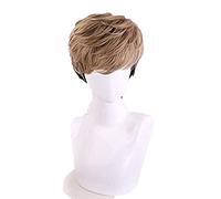 WHBHD CosNoble Sangwoo Cosplay wig Killing Stalking Short Brown Gradient Black Fashionable Men Hair