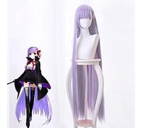 WHBHD FATE FGO Matou Sakura Long Purple Wig With Two Clip On Ponytails Euryale Stheno Straight Thick Anime Cosplay Wigs Costume Party