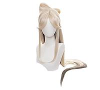 WHBHD Game Genshin Impact 120cm Long Gradual Beige Cosplay Halloween Ningguang Cosplay Wig Genshin Impact Ning guang Cosplay Hair