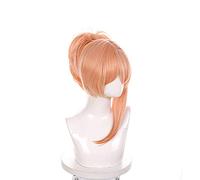 WHBHD Game Genshin Impact Character Yoimiya Cosplay Orange Pink Ponytail Hair Wig Halloween Cos Props Heat Resistant Synthetic