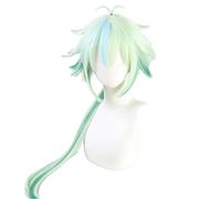 WHBHD Game Genshin Impact Sucrose Cosplay Wig Long Wigs Mixed Green Ponytail Heat Resistant Synthetic Hair Role Cos