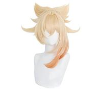 WHBHD Genshin Impact Yoimiya Cosplay Wigs Props Heat Resistant Synthetic Wig Anime Hair Built In Hairnets Anime Cosplay Halloween