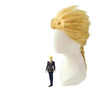 WHBHD Giorno Giovanna Cosplay Wig JoJo Bizarre Adventure Cosplay Heat Resistant Synthetic Wigs Blonde Wigs Party Wig Halloween Cosplay