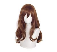 WHBHD Horimiya Kyouko Hori Cosplay Wig Long Brown Loose Wave Cosplay Wigs Bangs Heat Resistant Synthetic Hair Party