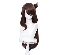 WHBHD Krосплей Game Genshin Impact Wig Cosplay Beidou Rambut Coklat Panjang Tahan Panas Sintetis Xmas Karnaval Setiap Hari Halloween