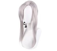 WHBHD Owari No Seraph of the End Ferid Bathory 60cm Long Silver Grey Heat Resistant Synthetic Cosplay Costume Wig Pelucas