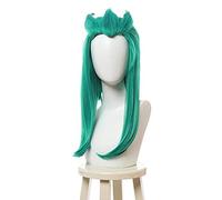 WHBHD Star Guardian Rakan Cosplay Wigs Long Straight Green Men Cosplay Wig Halloween Heat Resistant Synthetic Hair
