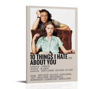 WHBRFO 10 Things I Hate About YouPoster Bedroom Aesthetic Art Poster Decoration Decorative Wall Art Painting Canvas Mural Living Room PaintingFrame-style16x24inch(40x60cm)