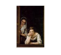 WHBRFO Bartolome Esteban Murillo PaintingPoster Bedroom Aesthetic Art Poster Decoration Decorative Wall Art Painting Canvas Mural Living Room PaintingUnframe-style16x24inch(40x60cm)