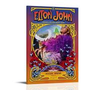 WHBRFO Elton JohnPoster Bedroom Aesthetic Art Poster Decoration Decorative Wall Art Painting Canvas Mural Living Room PaintingFrame-style24x36inch(60x90cm)