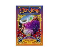 WHBRFO Elton JohnPoster Bedroom Aesthetic Art Poster Decoration Decorative Wall Art Painting Canvas Mural Living Room PaintingUnframe-style24x36inch(60x90cm)