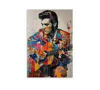 WHBRFO Elvis PresleyPoster Bedroom Aesthetic Art Poster Decoration Decorative Wall Art Painting Canvas Mural Living Room PaintingUnframe-style20x30inch(50x75cm)