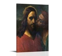 WHBRFO The Kiss of JudasPoster Bedroom Aesthetic Art Poster Decoration Decorative Wall Art Painting Canvas Mural Living Room PaintingFrame-style12x18inch(30x45cm)
